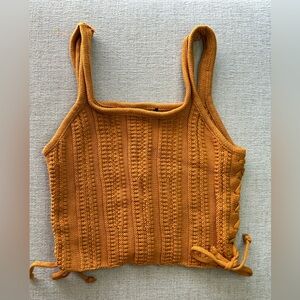 Women's Mustard Knit Top
Sleeveless
